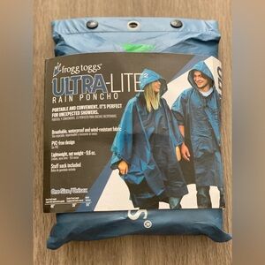 Frogg Toggs Blue Ultra Lite2 Rain Poncho OS